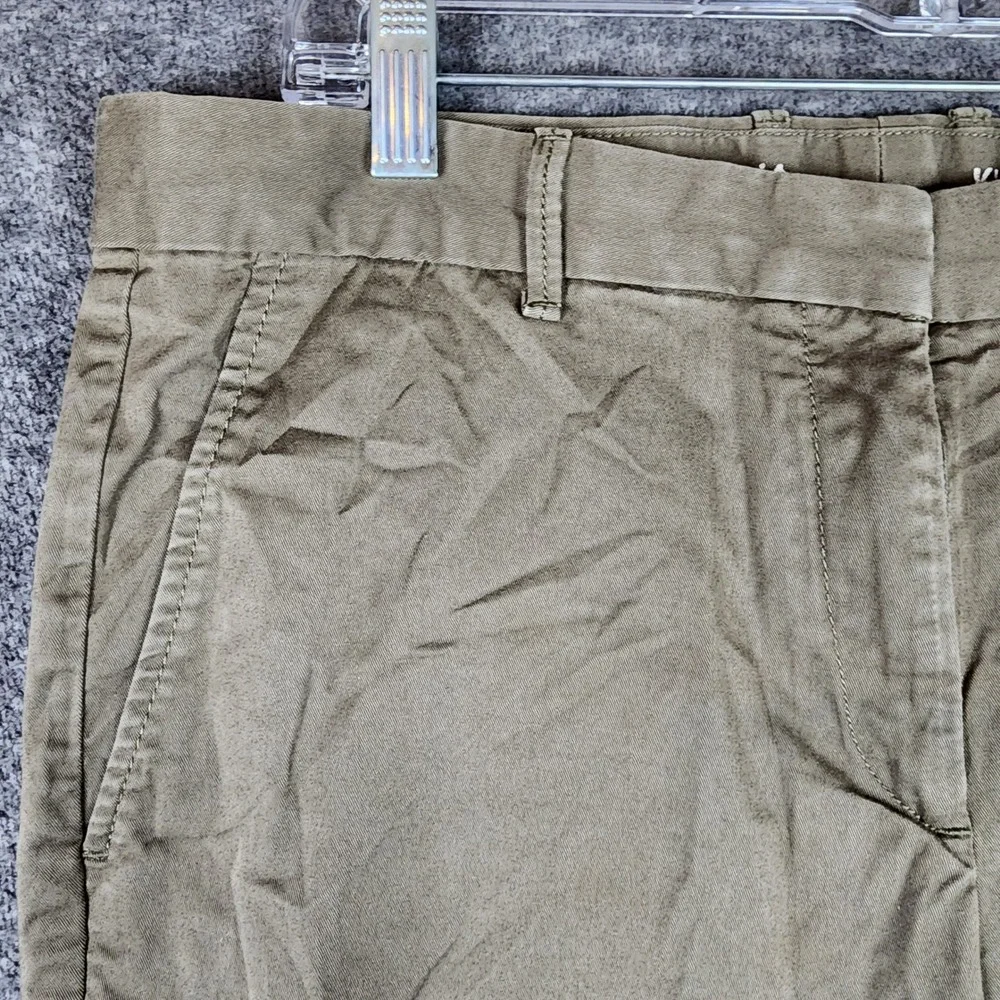 Gap Khakis Pants Women 10R Broken-In Straight Olive Green EUC